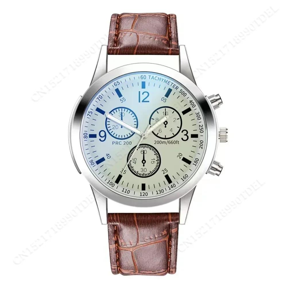 Men Watches Luxury Band Round Watch Fashion Blu-ray Roman Watch for Man Relojes Para Hombre