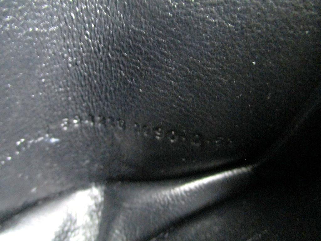 Authentic BALENCIAGA Black Leather Bifold Wallet Compact Wallet #a898  Refurbished