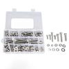246Pcs Stainless Steel Hex Screw Bolts Nuts Washers Assortment Kit for Household Appliances
