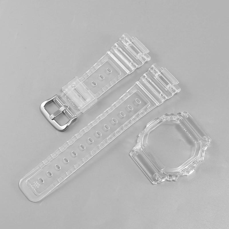Rubber Resin Strap Case for Casio G-Shock DW-5600 GW-M5610 GW-B5600 G-5600 Men Women Replacement Bracelet Watch Accessories Band