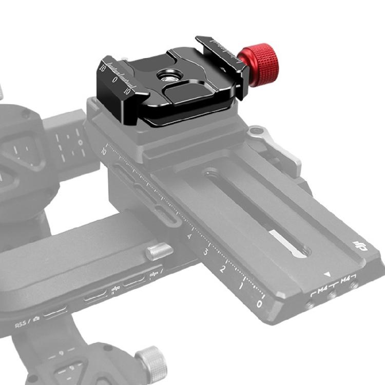 Quick Release Plate Clamp Base 38mm Quick Switching Mount Adapter Build-in 1/4 3/8 Screw Hole for DSLR Camera Stabilizer