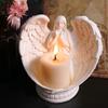 Candle Accessories Molds Candle Holder Mold Angel Shape Candle Bracket Mold Silicone Texture for Handmade Candlestick