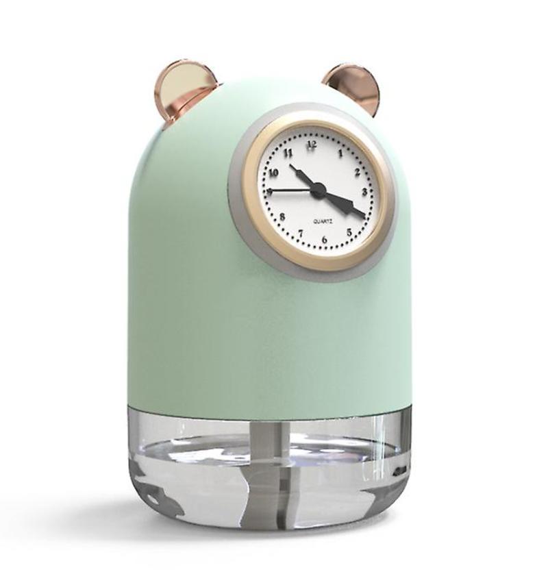 

Mini Humidifier USB Humidifying Aroma Diffuser with Clock (Green)