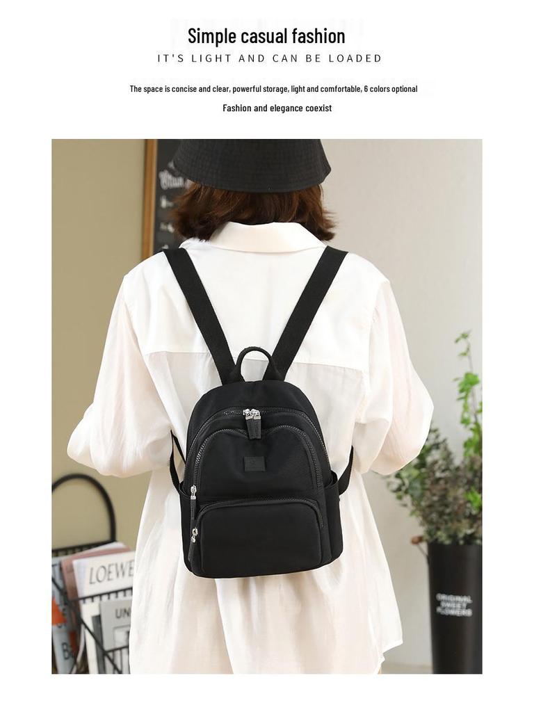 Women's Korean Style Large Capacity Backpack - Trendy Solid Color for College & Travel