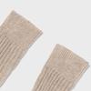 Classic ribbed knee socks (beige)