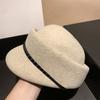 New Autumn and Winter Hat for Women's Design Sense Foreign Trade Wool Duckball Cap Solid Color Versatile Winter Warm Equestrian Hat