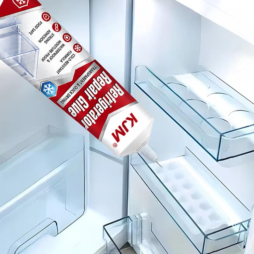 Refrigerator Drawer Repair Glue Cold Resistant Clear Adhesive for Fridge Crisper Bin Freezer Plastic Storage Box Crack Fix