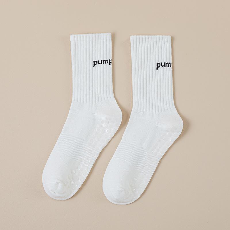 Female Summer Professional Yoga Fitness Exercise Running Jump Non-slip Home Indoor Tube Socks