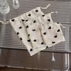 Cute Love Print Drawstring Bags Portable Handbag Cosmetic Bags Coin Purse Travel Storage