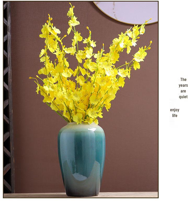 Nordic Minimalist Ceramic Flower Vase for Dining & Living Room Decor