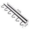 Iron Kitchen Storage Rack Cupboard Hanging Hook Shelf Dish Hanger Chest Storage Shelf With 6 Hooks