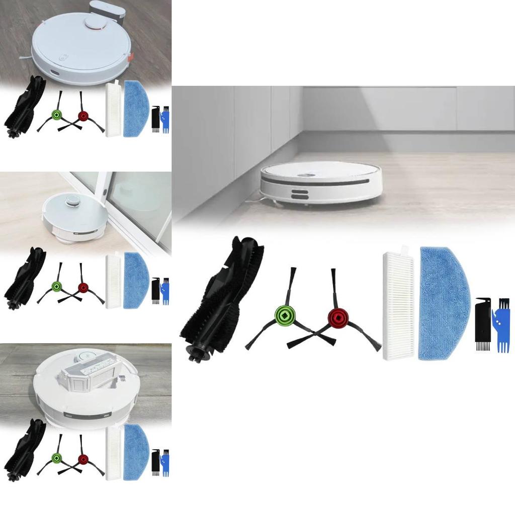 For Tikom Robot Vacuum Accessories With Main Brush Edge Brush Filter Mop For Square Meters