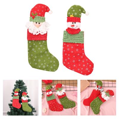 Feiertags-Hängesocke Großer Weihnachtsstrumpf zur Weihnachtsbaumdekoration Kaminsims-Ausstellung Feiertagsparty Geschenktasche