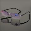 Frameless Smart Auto-Focus Reading Glasses, European & American Style, Anti-Blue Light & Anti-Radiation, Minimalist Design.