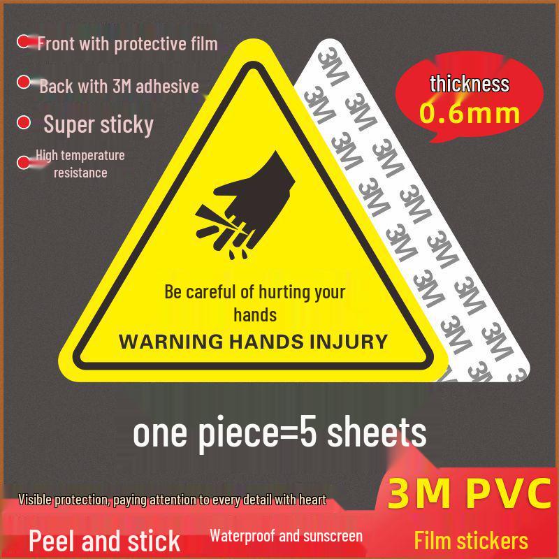 Electric Shock Warning Sticker - Caution Symbol for Distribution Box