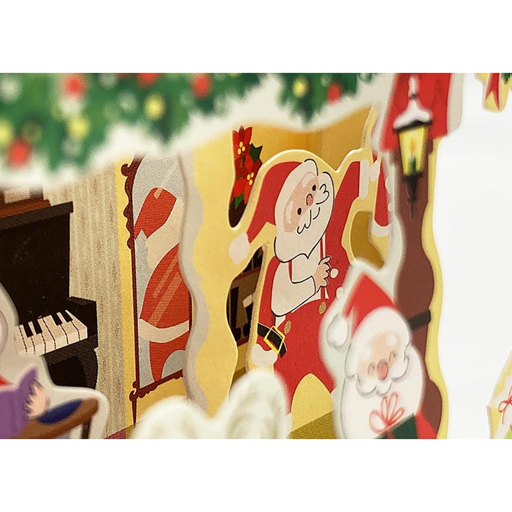 Sanrio Christmas Card Message Card Santa Doll House Greeting Card Can be shipped overseas JX SANRIO 523607 36-3