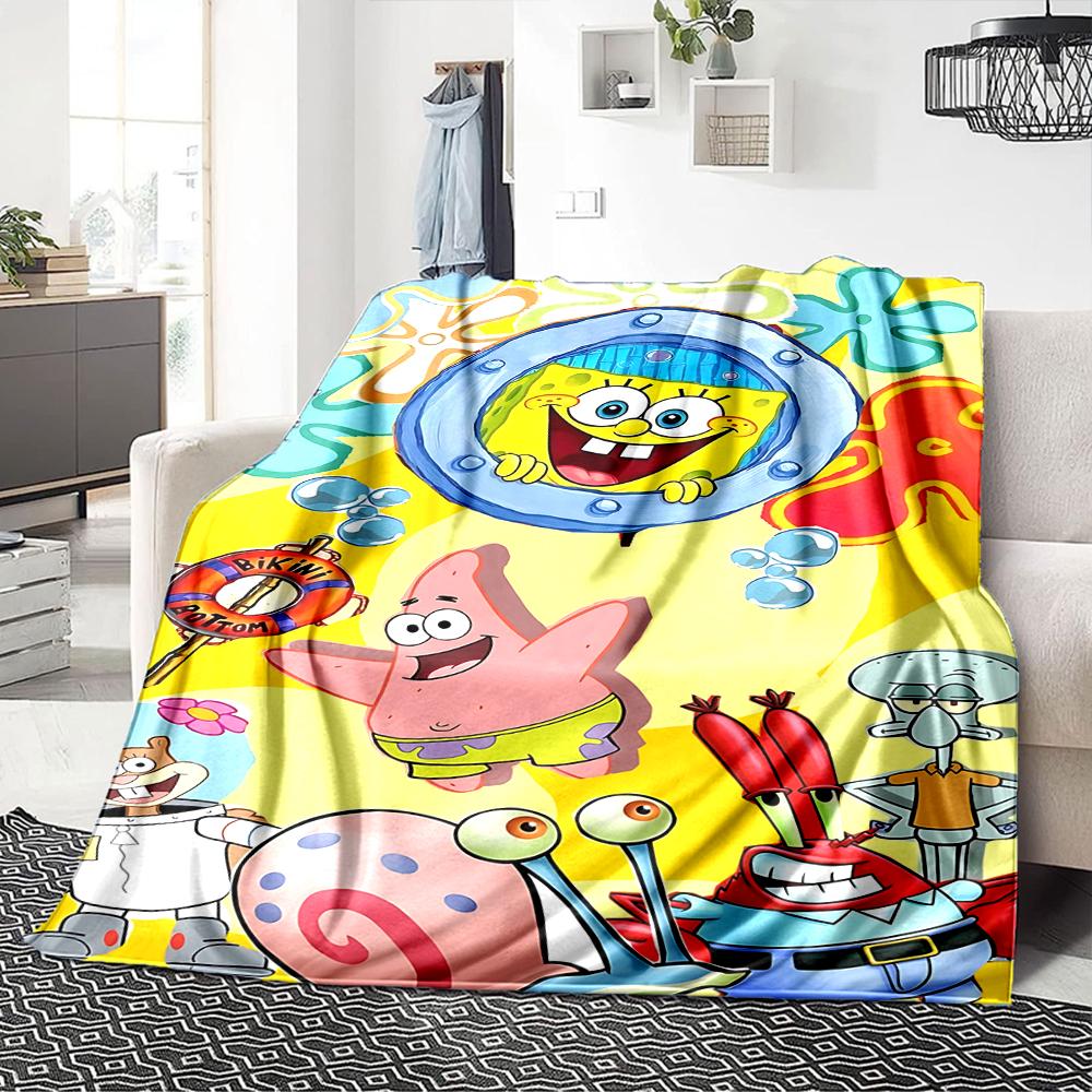1Pc Underwater Adventure Friends Blanket Soft Throw Blanket For Home Bedroom Bed Sofa Travel Office Solid Christmas Blanket