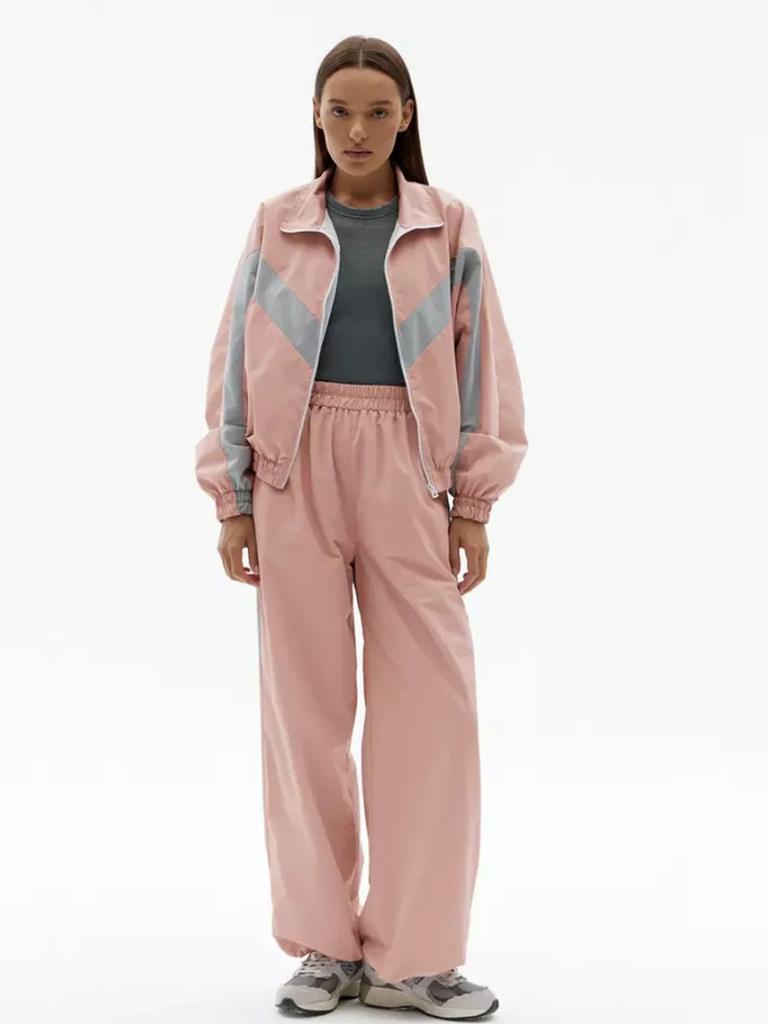 Women's Fashion Casual Color Matching Pullover Long Sleeve Sports Suit