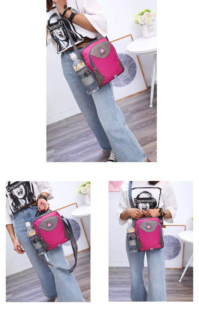 Shoulder Bag with Drink Perfect for and Outdoor Fits Water Bottles and PET Black Schicksal. Holder, Travel, Walking, Takeout, Cycling, Fishing,