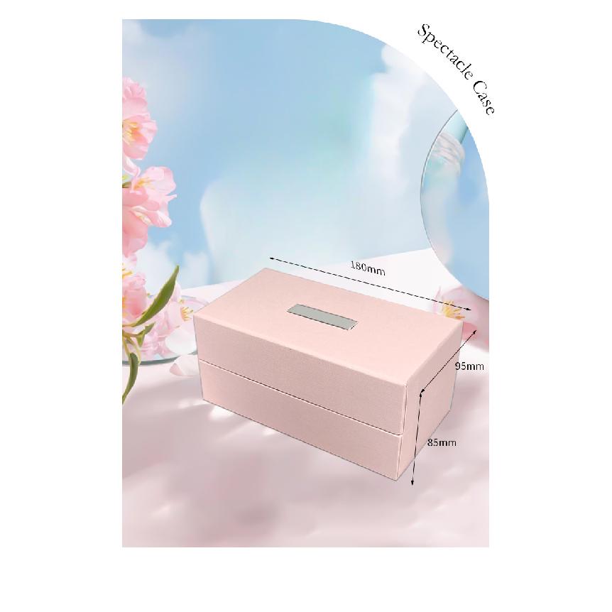Nuovi occhiali da sole rosa Miu Miu e astuccio per lenti a contatto, custodia portatile per occhiali da sole e lenti per miopia ottica, sacchetto portaoggetti