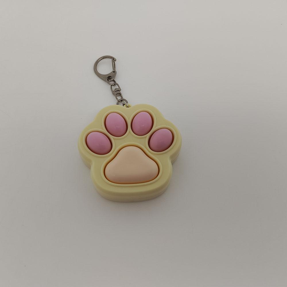 Cartoon Kawaii Cat Claw Button Decompression Toy Key Ring Pendant Cute Couple Car Bag Pendant Creative Keychain