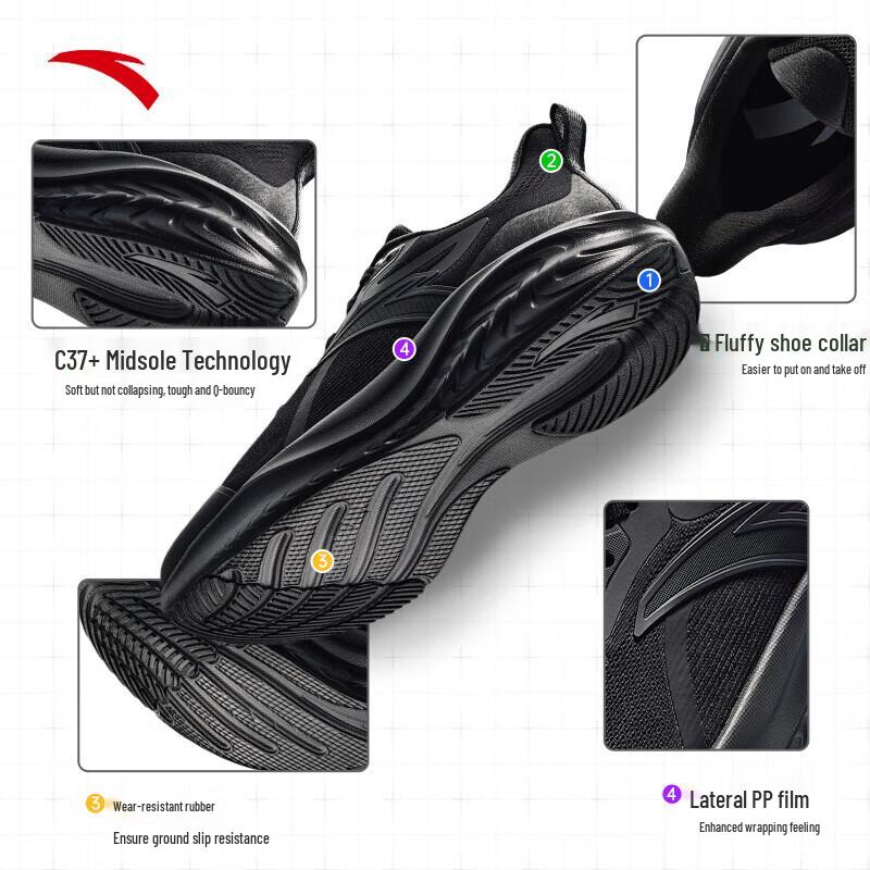 Anta Cloud Feel C37 Men's Soft-Sole Running Shoes