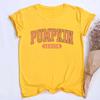 Pumpkin Season Unisex Short Sleeves Summer Autumn Female Tshirt Thanksgiving Halloween Party Female Round Neck Top Tee