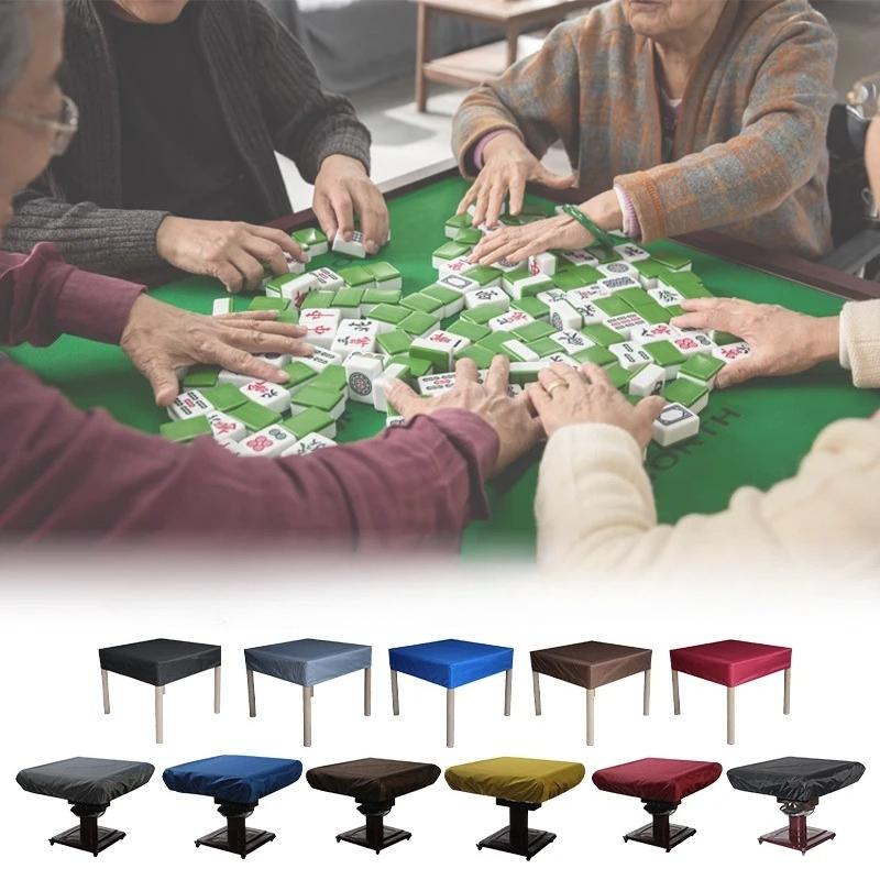 Foldable Mahjong Machine Tablecloth Waterproof Sun-proof Dustproof Mahjong Table Cover Elastic Outdoor Tablecloth
