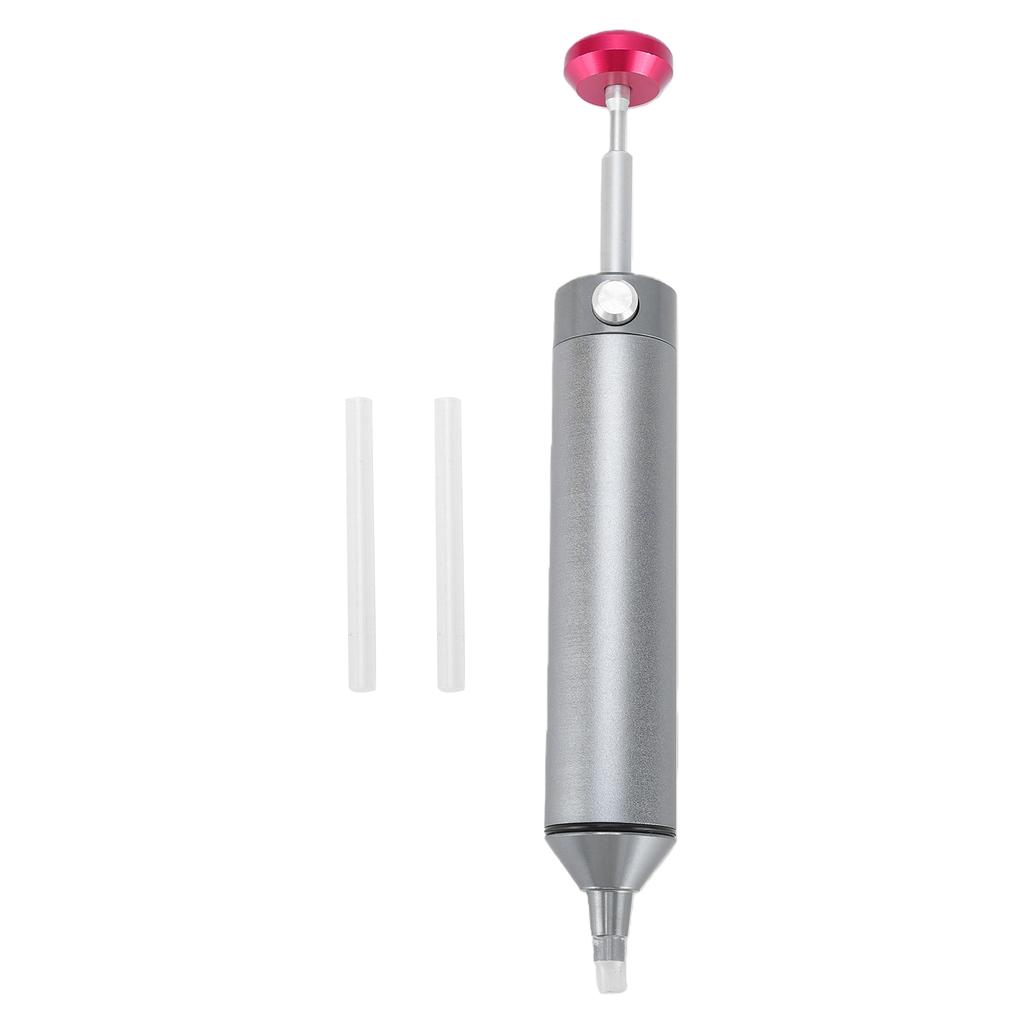 Manual Desoldering Pump with Anti Clogging Silicone Tip Industrial Grade Solder Sucker Tool for Parts Repair