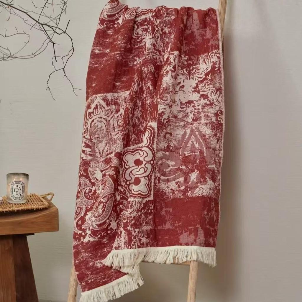 New Soft Ethnic Style Sun God Cotton Bath Towel - Skin-friendly & Absorbent