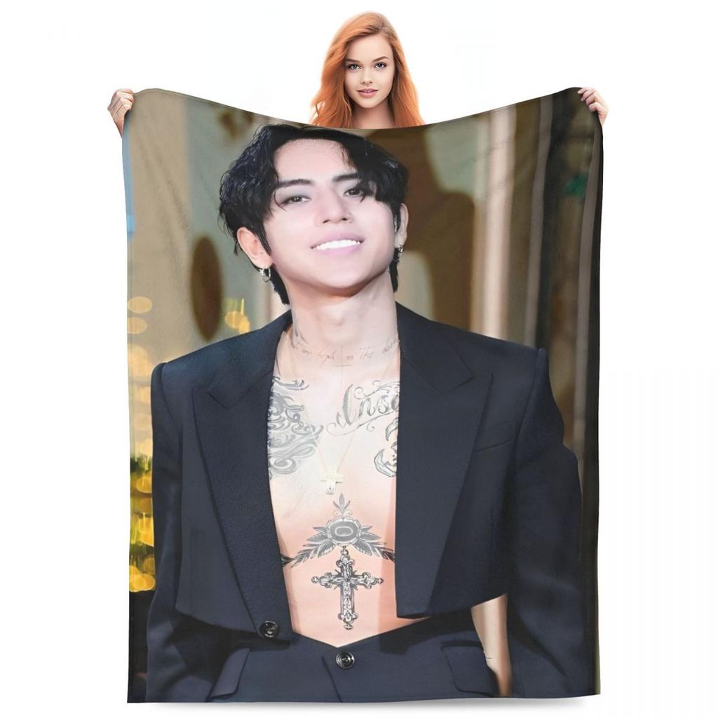 DPR IAN Deckenbezug K-Kpop Flanell Überwurfdecken Haus Sofa Tragbar Leicht Bettüberwürfe