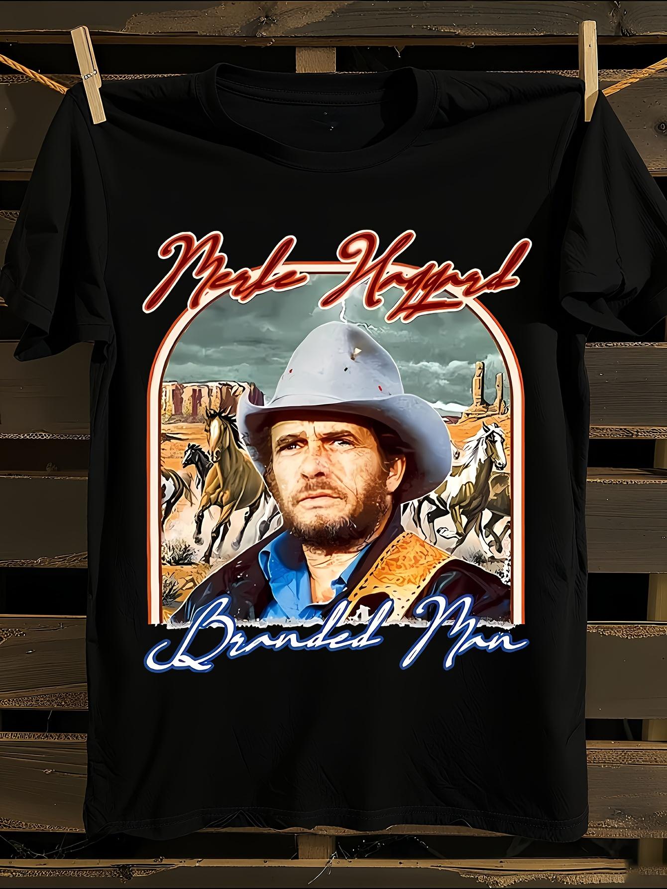 Merle Haggard Vintage Country Music Graphic T-shirt M
