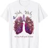 Yahweh Our Very Breath Speaks His Name Floral Lung Flowers Tshirt Unisex