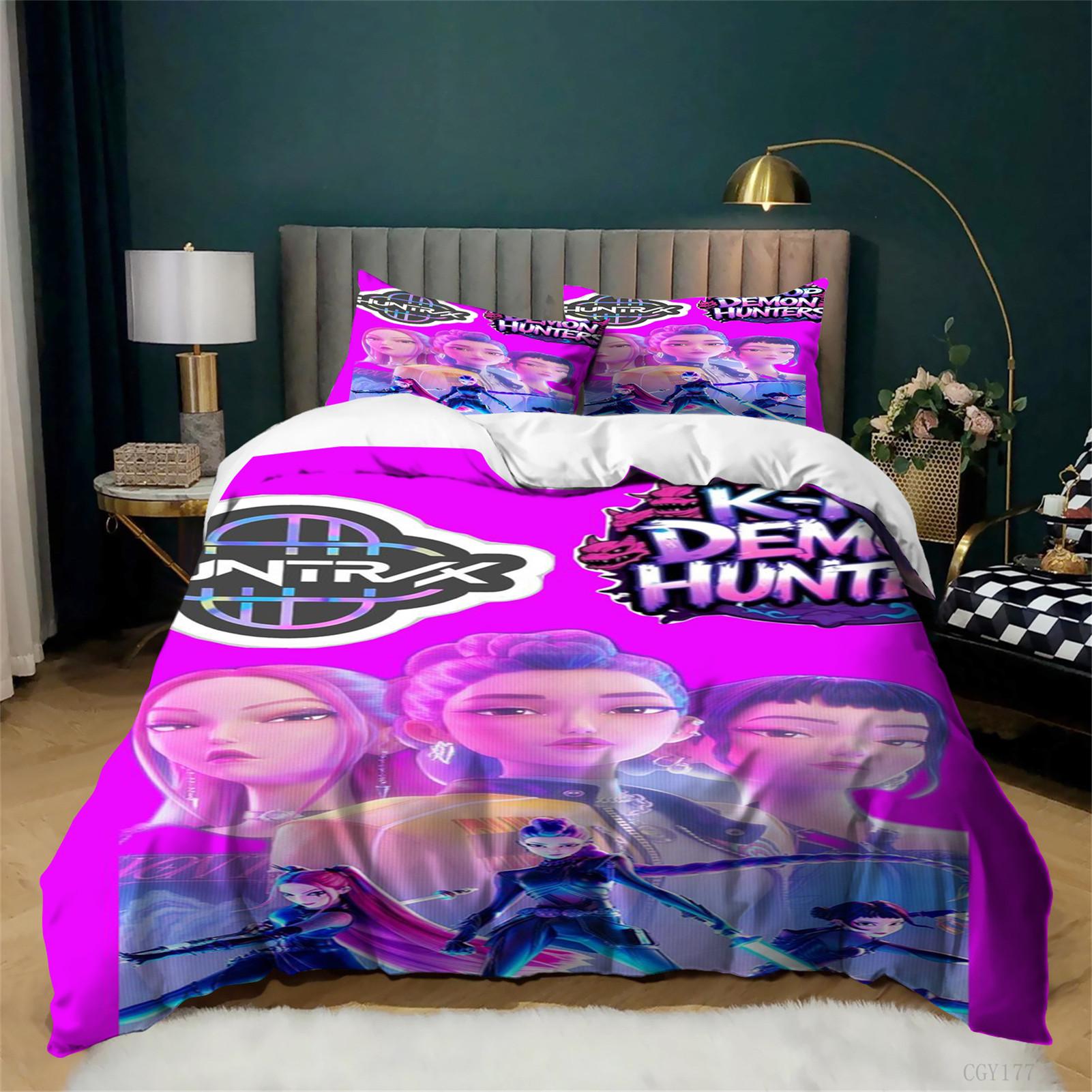 Movie Star KPop Bedding Duvet Cover Sets Light-Weight Quilt Cover Set Soft Breathable Bedding Set for All Season 135x200cm