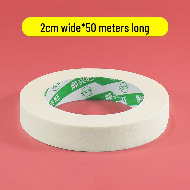 Writable Crepe Paper Tape: No-residue, Hand-tearable, Traceless Adhesive Ideal for Art Students, Spray Painting, Color Separation, and Decoration.