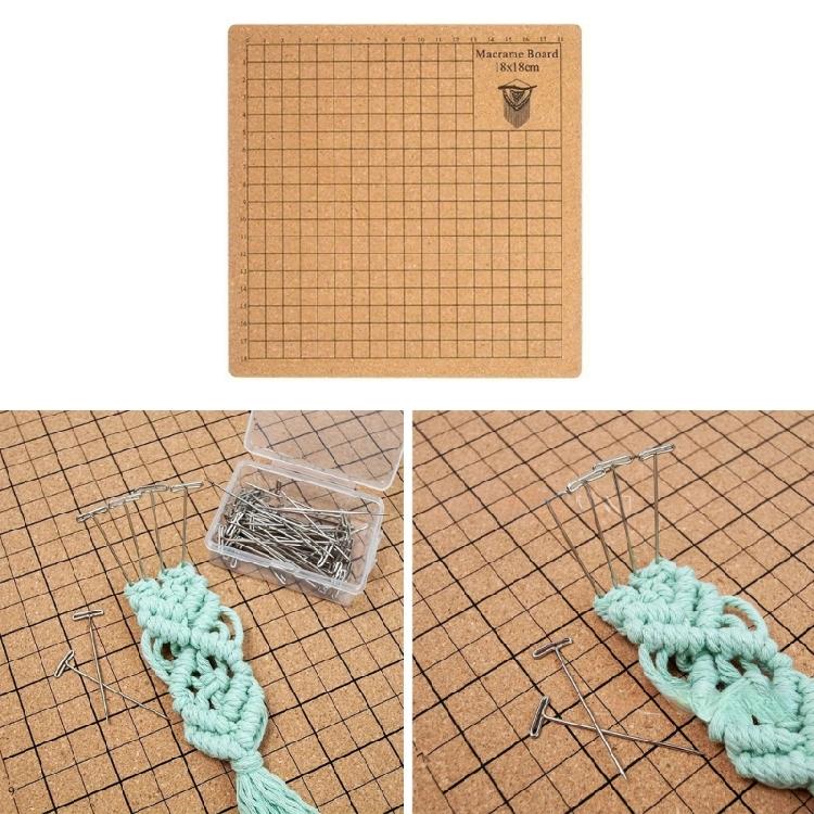 Portable Weaving Board Set Craft Mat with Instructions Reusable Braiding Board