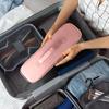 Hair Dryer Storage Bag Double Layers Large Capacity Portable Handle Zipper Solid Color Travel Women Hairdryer Accessories Organizer Carrying Case