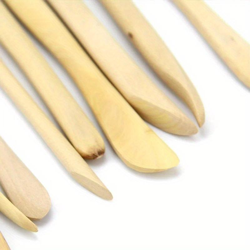 10 PCS Clay Sculpture Tool Set Carving DIY Wooden Pottery Ceramic Tools for Lovers DIY Art Craft Shaping Clay Accessories