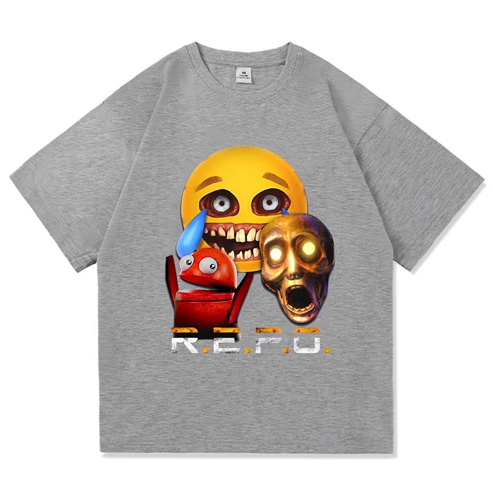 R.E.P.O. King of The Losers T Shirt Fashion Aesthetic Men Video Game Repo T-Shirt Unisex Casual Anime High Quality Tees Shirts
