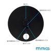 MAG Wall Clock, Analog, Pendulum, Stylish, Cute, Wood Grain, Woody Design, Diameter 35.5cm, Natural, Cookie, W-765, N-Z, Noah Precision