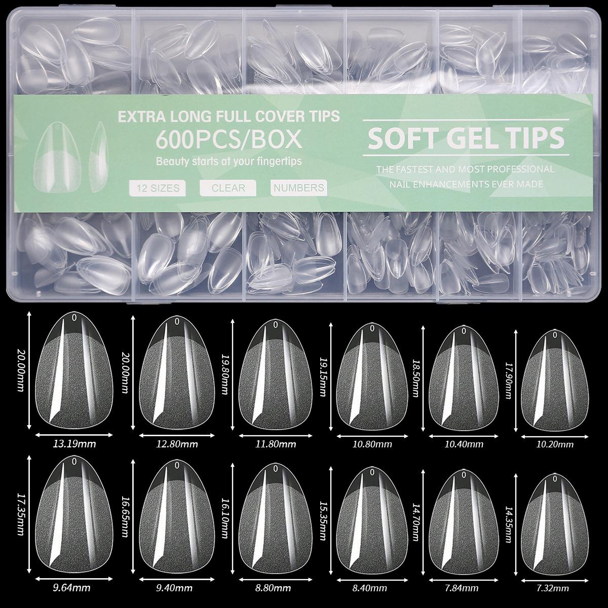 

Глянцевые полуматовые типсы для искусственного дизайна ногтей - в коробке, бесшовные, носимые наклейки