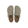 Birkenstock Boston Suede Leather Faded Khaki Unisex Sneakers Tan 1025788