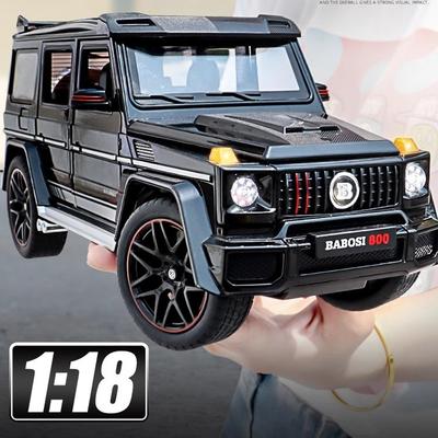 Large 1:18 Sacle Benz G800 Off Road SUV Alloy Metal Diecast Model Car Home Trendy & Desktop Display Ornament Birthday Gift Toys