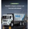 1/32 Wingspan Container Truck Alloy Toy Diecast Engineering Vehicle Model Collection of Hobby Decorative Fine Ornaments Kids Toy