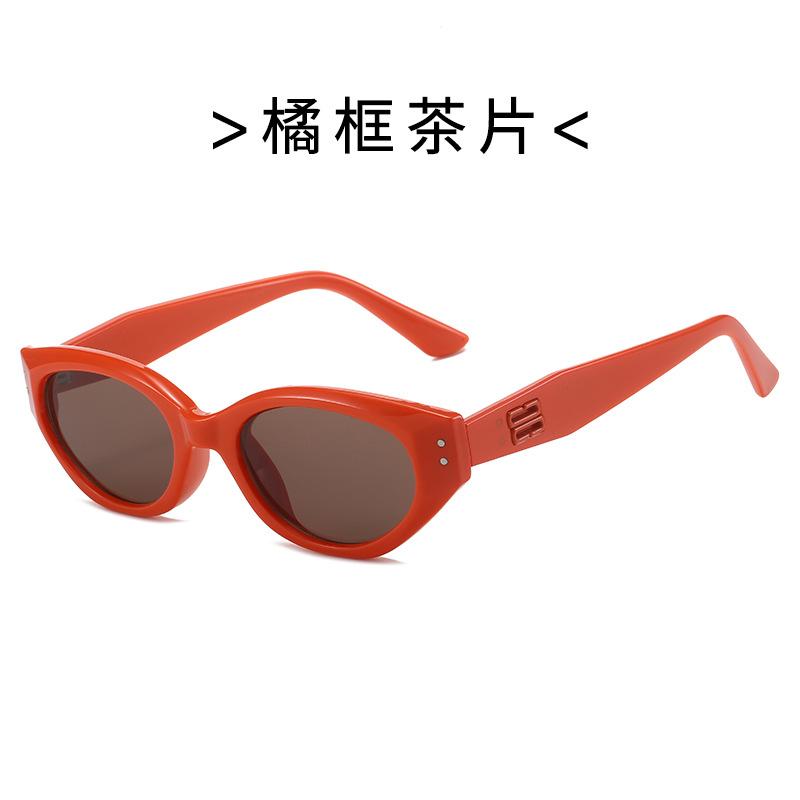 Rivets Decoration Sunglasses Women Cat Eye Shape Uv Protection Men Sun Glasses High Quality Female Sun Glass