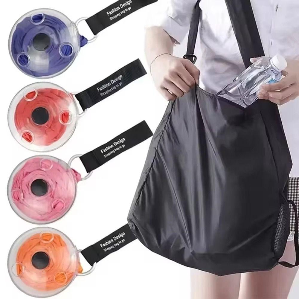 Folding Rotating Storage Bag Retractable Shopping Storage Bag Portable Grocery Bag  Daily Use