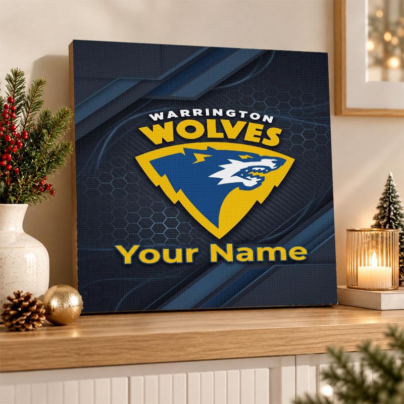 Warrington Wolves Custom Name Text 5D Diamond Painting Kit DIY Full Drill Diamond Art Decoration