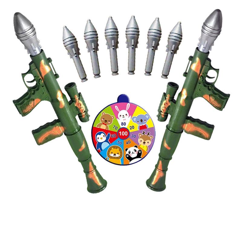 Topmix Boys Children Soft Bullet Foam Gun Toy Military Rocket Launcher With Bullets For Kids Outdoor Games Gifts