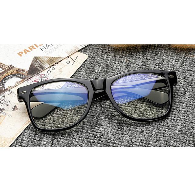 Cheap Men Women Anti Blue Ray Eye Protective Glasses Blue Film Plain