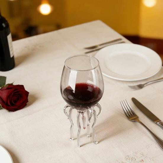 Bicchieri da Vino con Tentacoli di Polpo, Bicchiere da Cocktail a Forma di Medusa, Bicchieri Artistici da Vino, Decorazione Fresca per Bar, Regalo di Compleanno Unico per Lei Lui